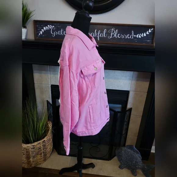 Fantastic Fawn Pink Jean Jacket - Picture 3 of 9